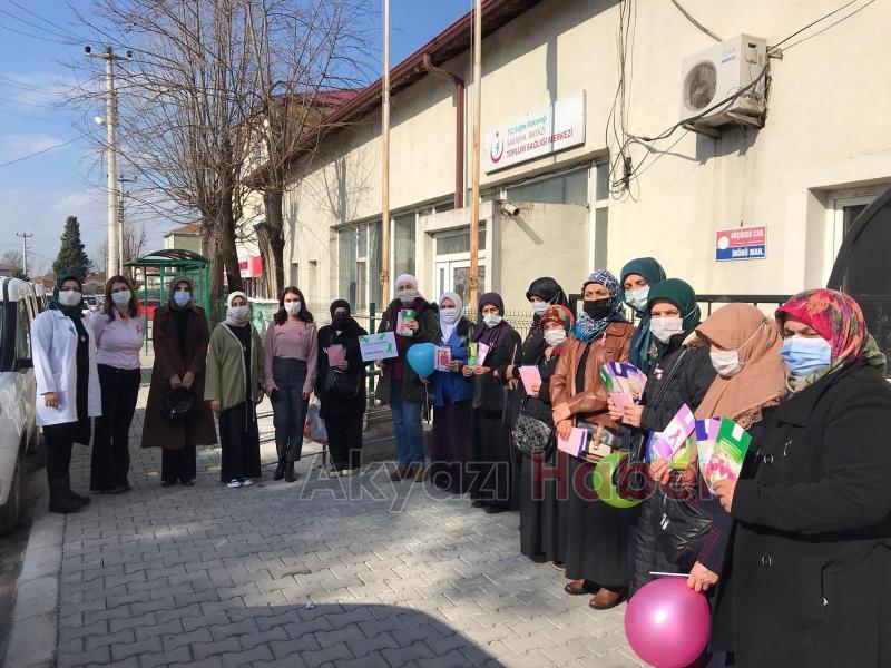 Akyazı'da kansere dikkat çektiler  