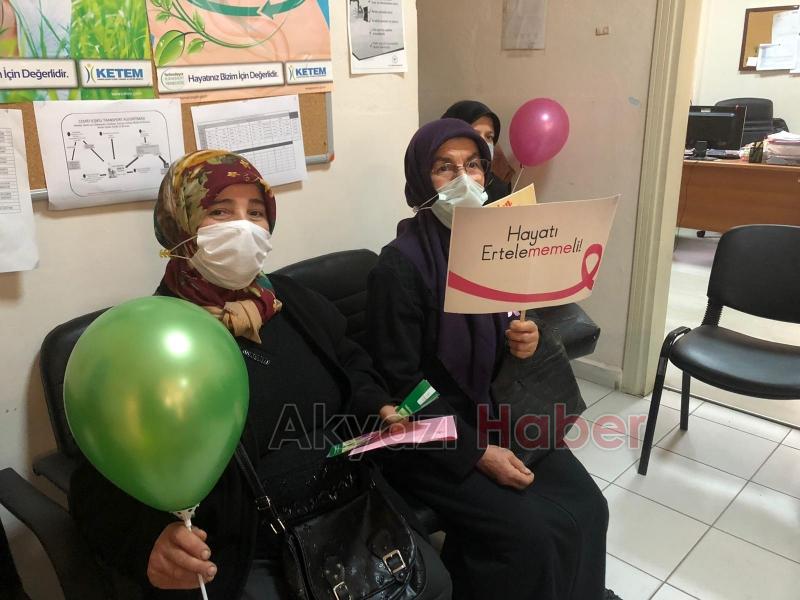 Akyazı'da kansere dikkat çektiler  