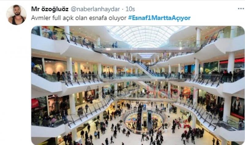 Esnaf1MarttaAçıyor hasthagı gündem oldu