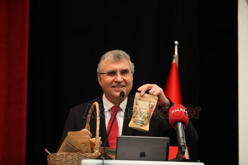 Başkan Yüce akyazıda kenevirden yastık üretti