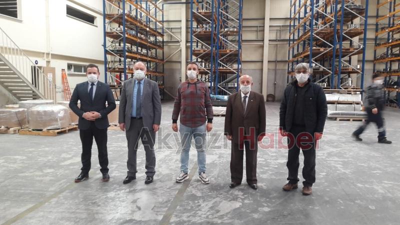 ATSO Başkanı Bayraktar, ilçedeki fabrikaları ziyaret etti