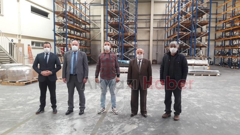 ATSO Başkanı Bayraktar, ilçedeki fabrikaları ziyaret etti