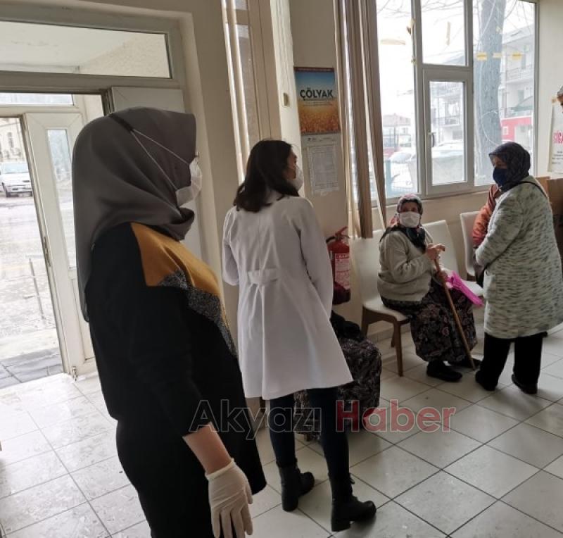 Akyazı Sağlık Müdürlüğü'nden aşılamaya destek