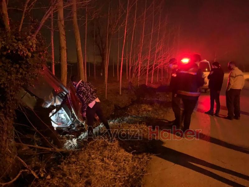 Yuvalak Yolunda Trafik Kazası 