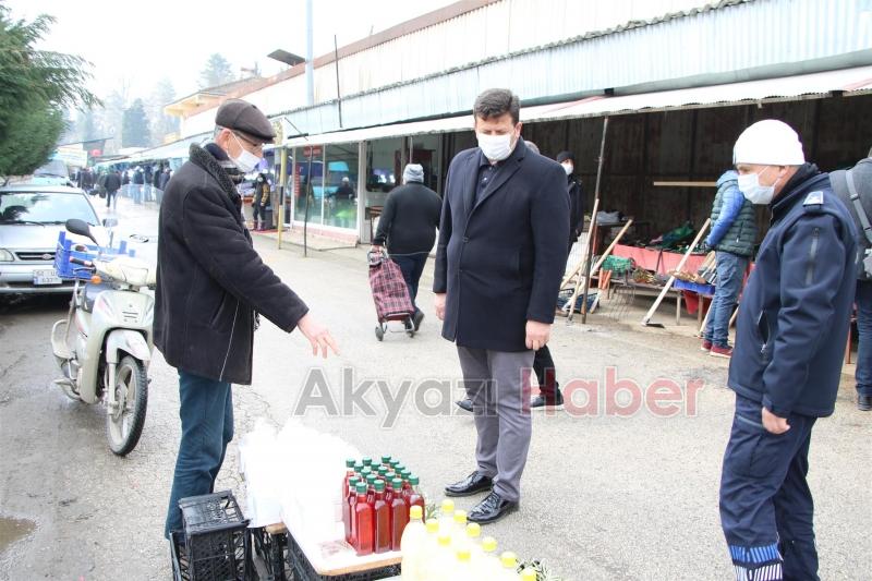 Başkan Soykan, Pazar Yeri'nde denetime katıldı