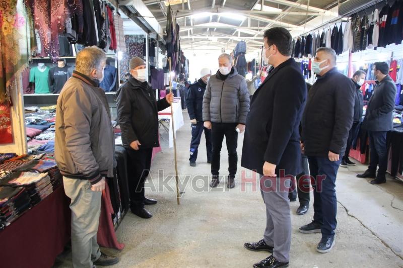 Başkan Soykan, Pazar Yeri'nde denetime katıldı