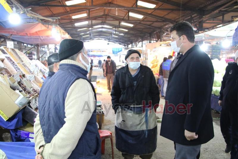 Başkan Soykan, Pazar Yeri'nde denetime katıldı