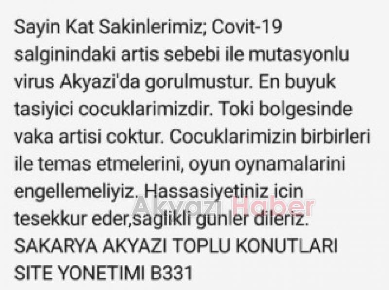 Akyazı'da mutasyonlu virüs iddiası