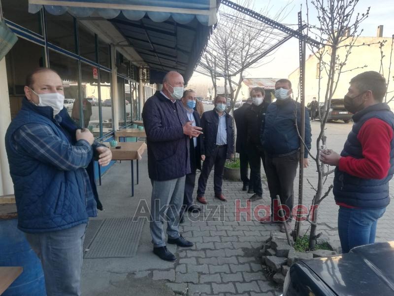 Sanayi esnafını ziyaret edip koronaya karşı uyardılar