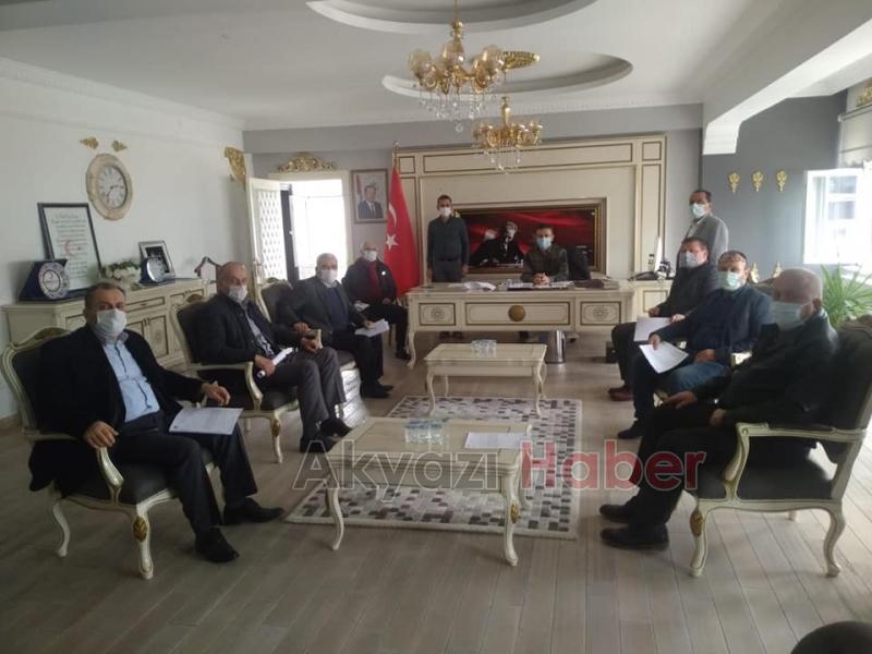 Kaymakamlık'ta korona toplantısı