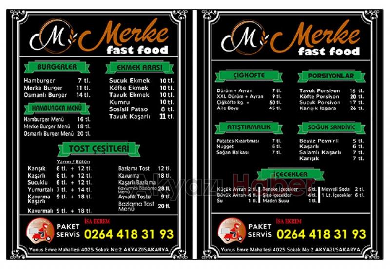 Merke Fast Food Hizmetinizde!