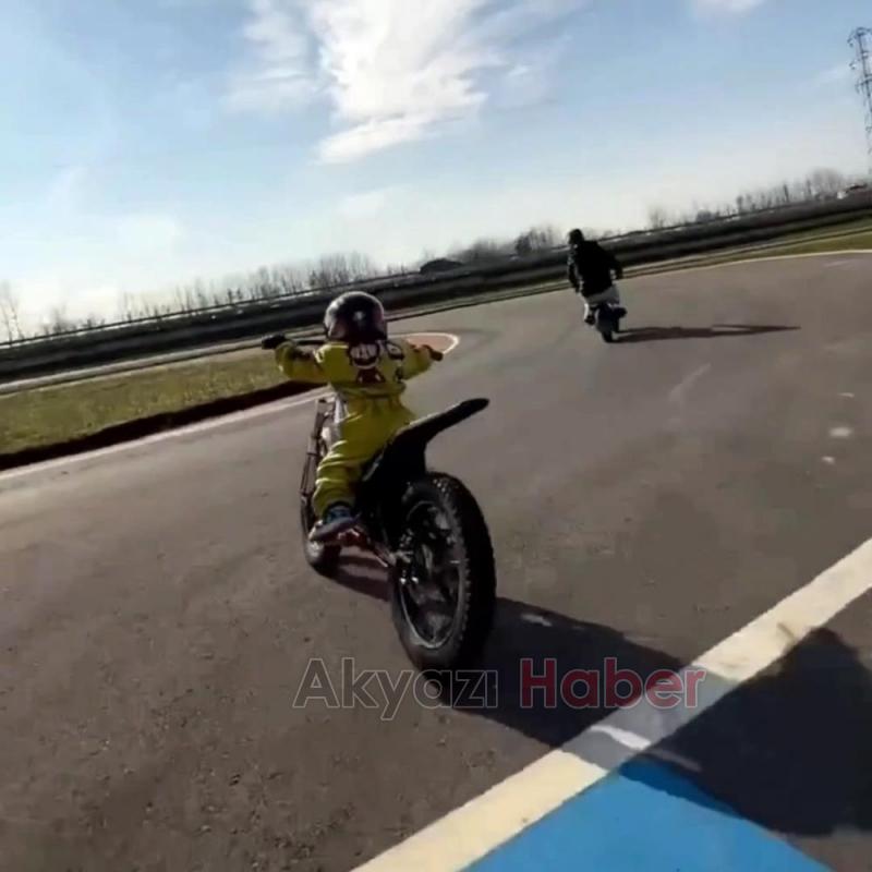 Dünya şampiyonunun oğlu babasının izinden gidiyor