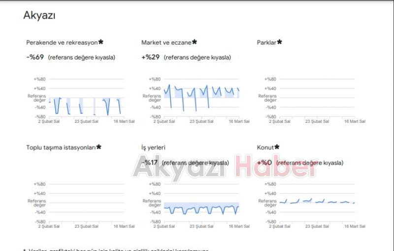 Google tüm verileri paylaştı Akyazılılar pandemide neler yaptı