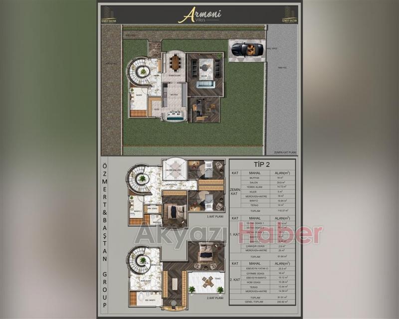 Özmert Baştan Group’tan Armoni Villa’s