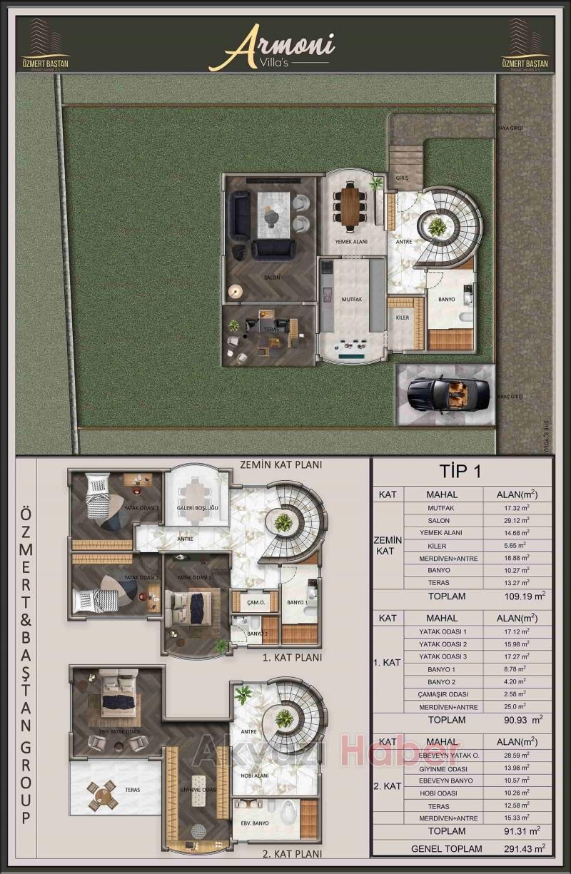 Armoni Villaları sahiplerini bekliyor