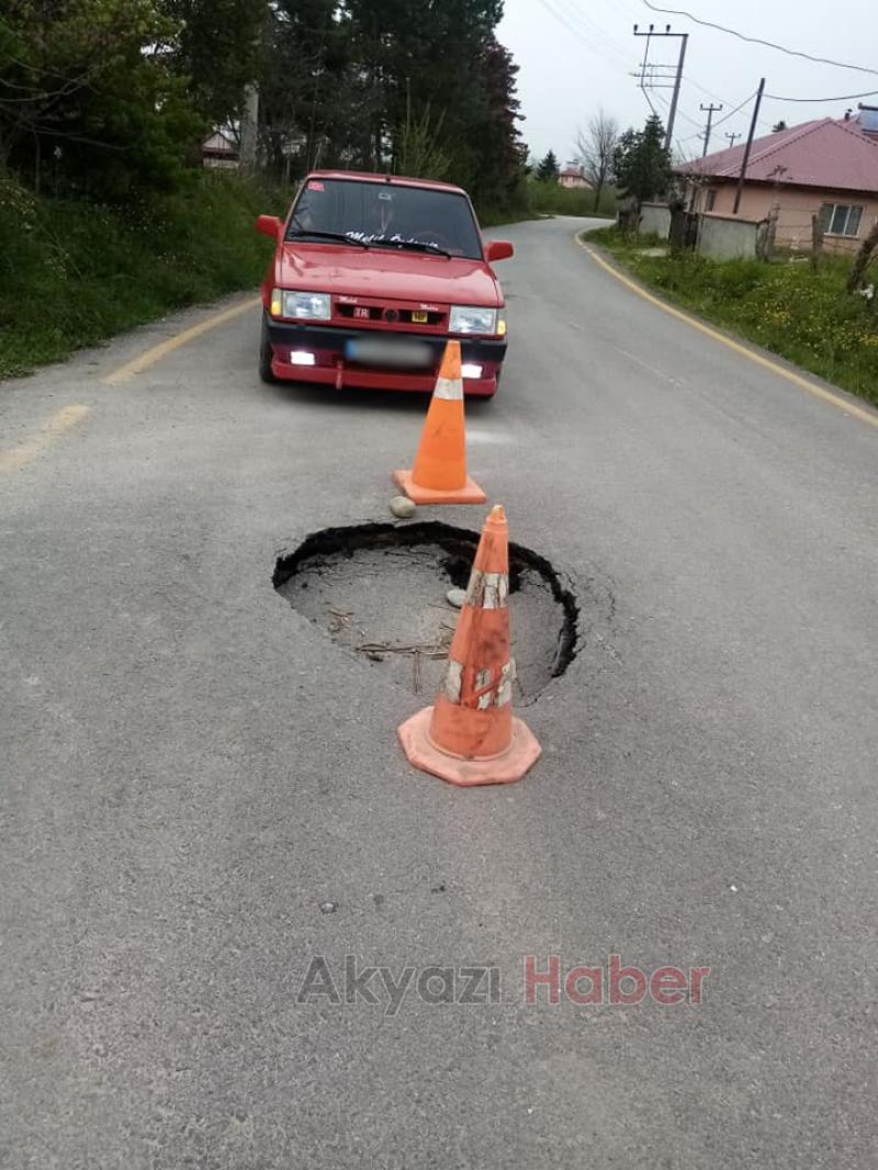 Bu çukur kazaya davetiye çıkarıyor
