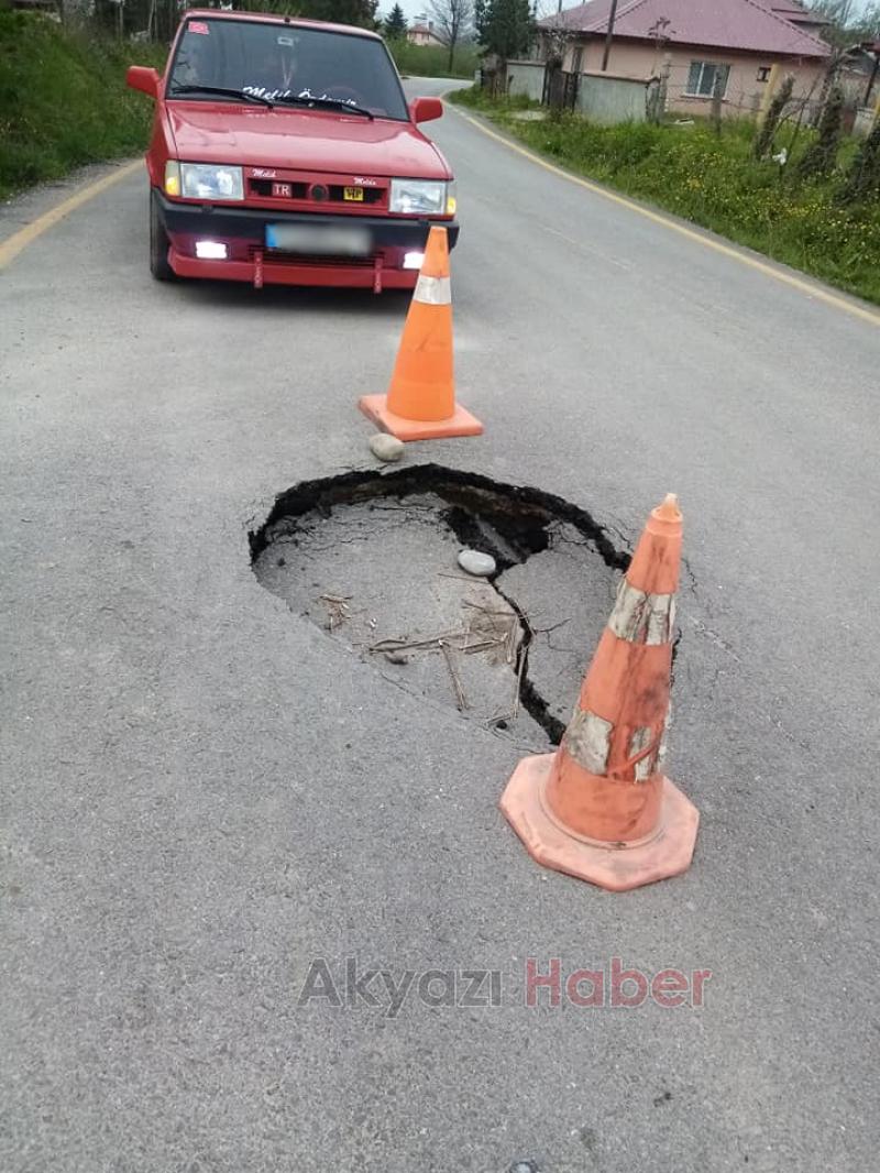 Bu çukur kazaya davetiye çıkarıyor