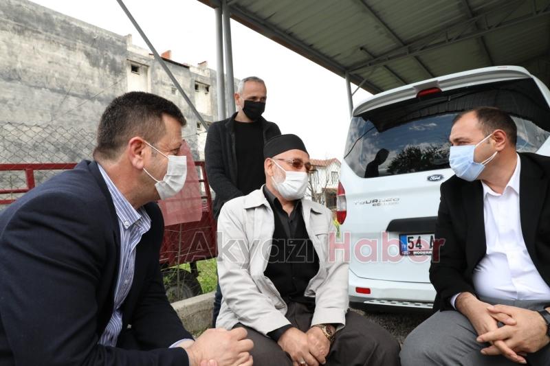 Koronadan ölen 3 çocuk babasının ailesini ziyaret etti