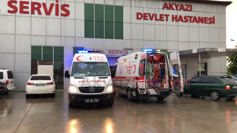 Araç su kanalına devrildi