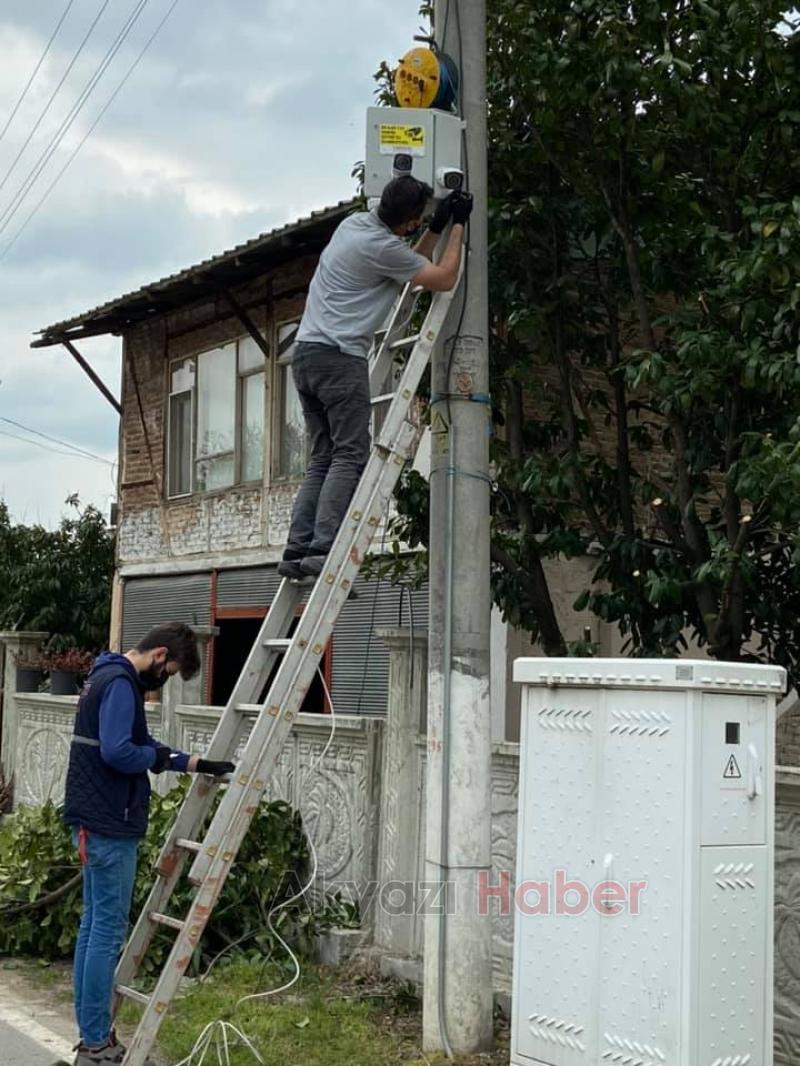 Alaağaç kameralarla donatıldı