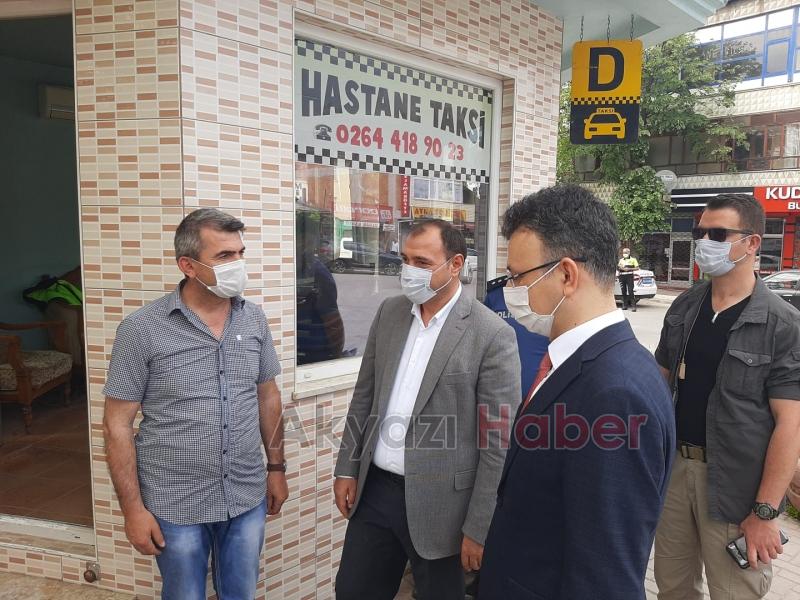 Vali Kaldırım Akyazıda uygulama noktalarını denetledi