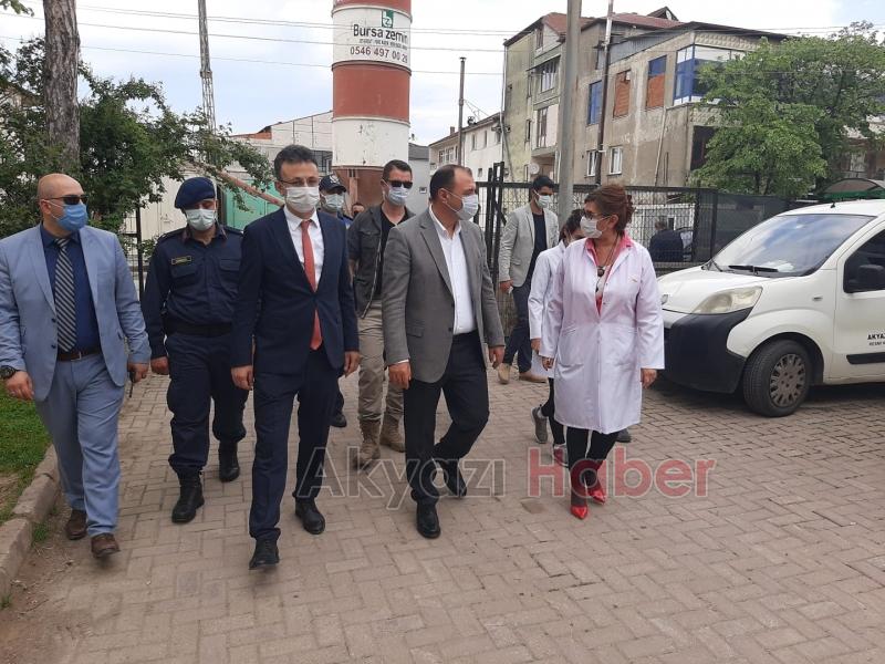 Vali Kaldırım Akyazıda uygulama noktalarını denetledi