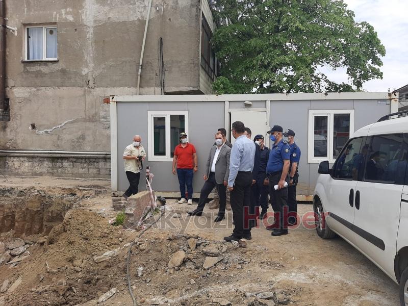 Vali Kaldırım Akyazıda uygulama noktalarını denetledi