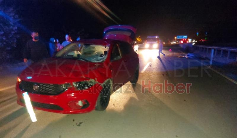 Otomobil ata çarptı