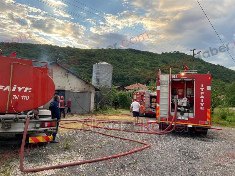 Tavuk çiftliği yandı