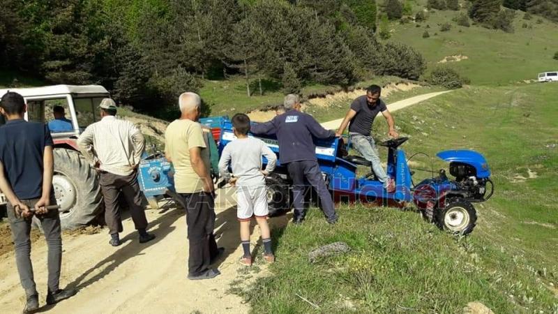 Pat pat yaylada gölete uçtu