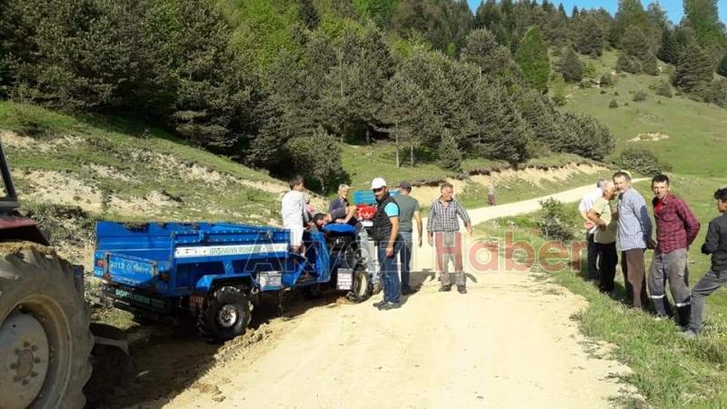 Pat pat yaylada gölete uçtu