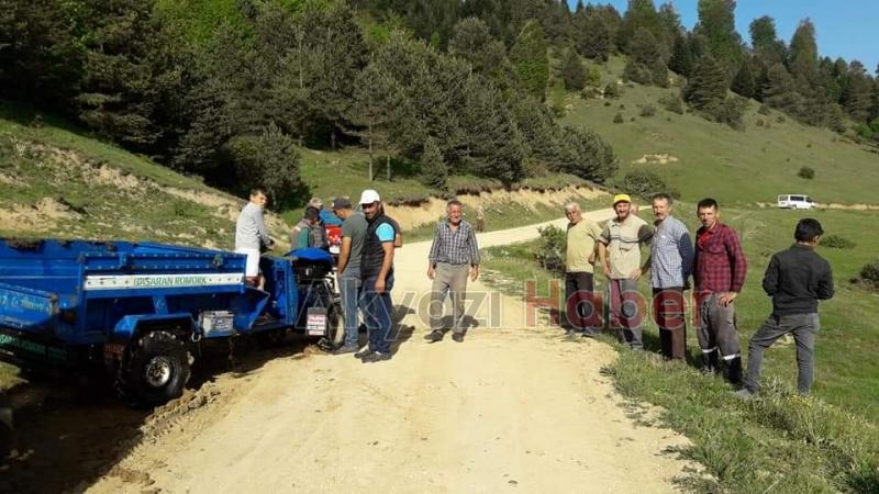 Pat pat yaylada gölete uçtu