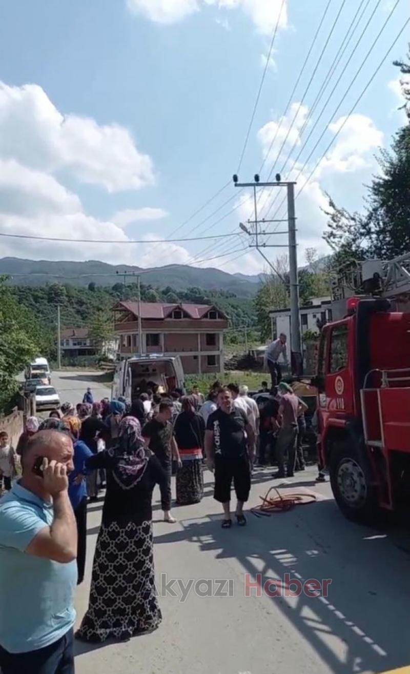 Korku dolu anlar İki çocuğun ayakları sıkıştı!