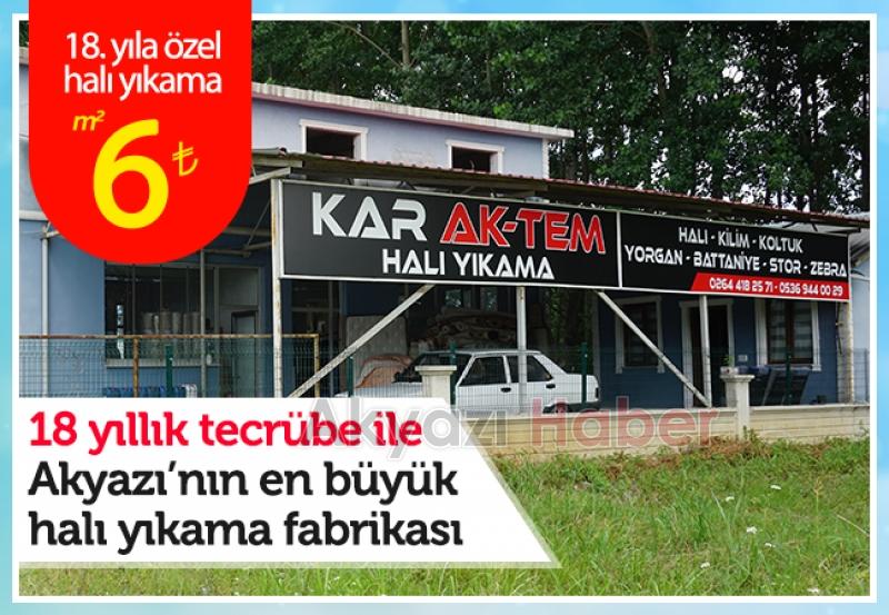 Akyazı Kar Ak-Tem Halı Yıkamadan yeni bir hizmet