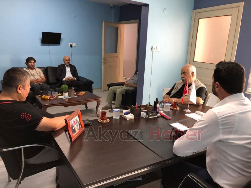 Başsavcı İrfan Gürel'den Akyazı Basın Birliği'ne veda ziyareti