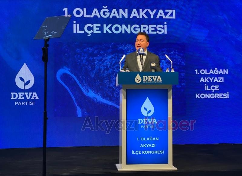 DEVA Akyazı'da Genel Başkanlı kongre