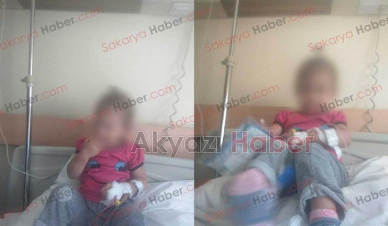 Eve giren yılan 18 aylık çocuğu ısırdı