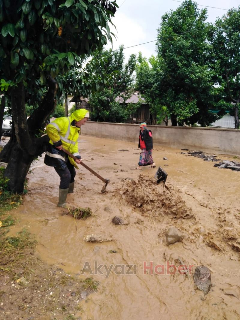 Altındere'de taşkın