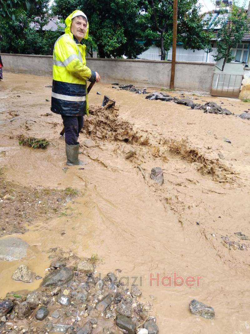 Altındere'de taşkın