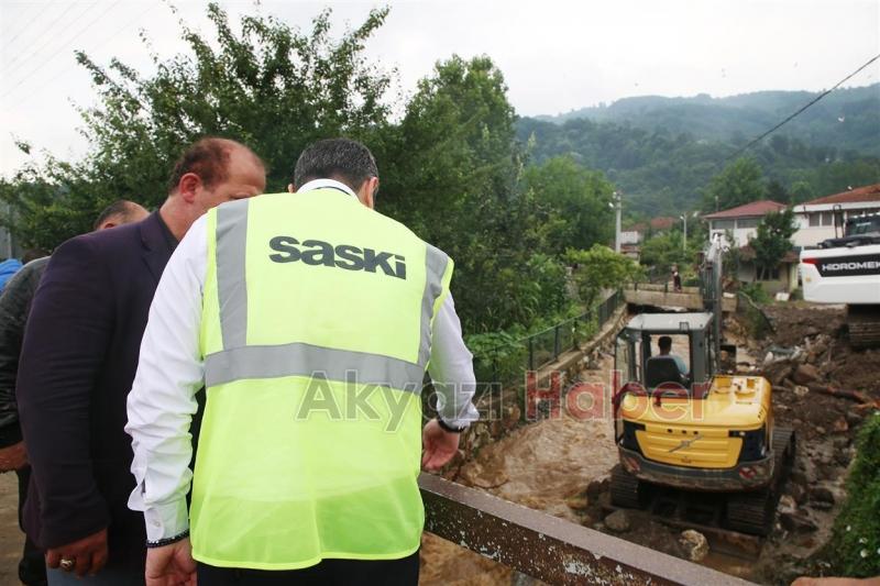 Büyükşehir’den selden etkilenen bölgeye anında müdahale