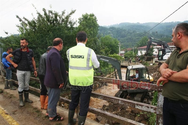 Büyükşehir’den selden etkilenen bölgeye anında müdahale