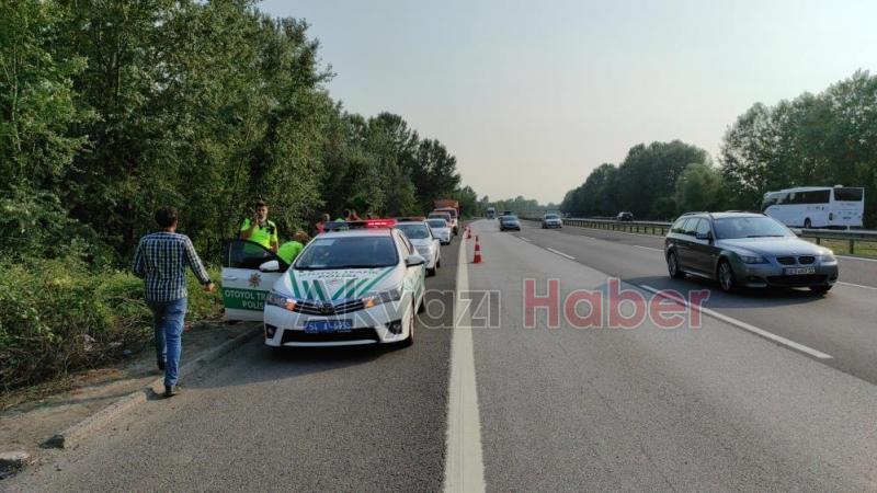 Otomobil ağaçlık alana uçtu: 3 yaralı