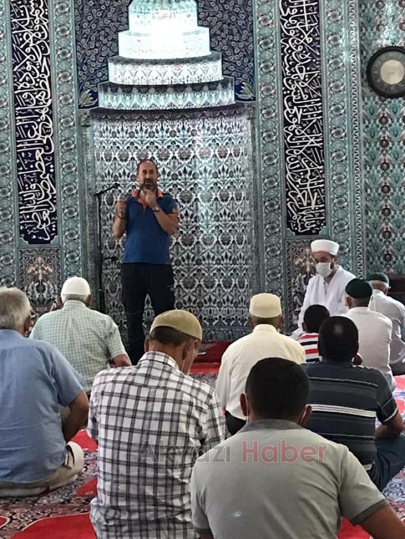 Akyazıda 10 ayrı camide cemaate afet eğitimi verildi