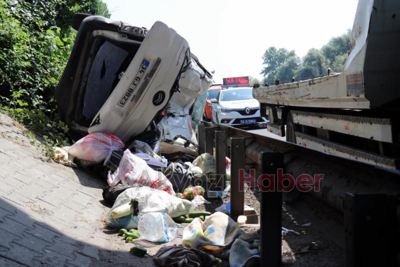 TEM'de feci kaza: 6 yaralı