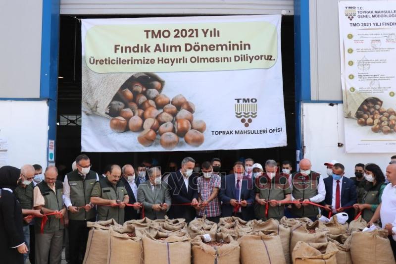 TMO fındık alımına törenle başladı