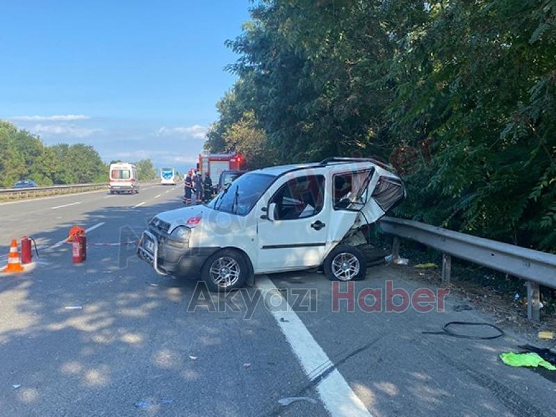 TEM’de feci kaza 1 ölü, 3 yaralı