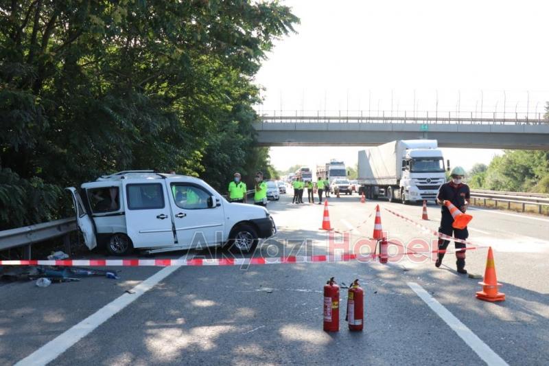 TEM’de feci kaza 1 ölü, 3 yaralı
