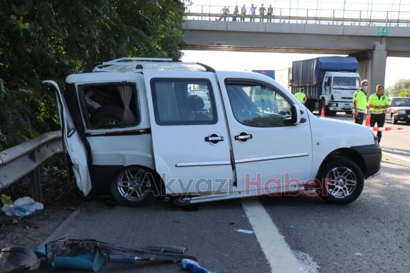 TEM’de feci kaza 1 ölü, 3 yaralı