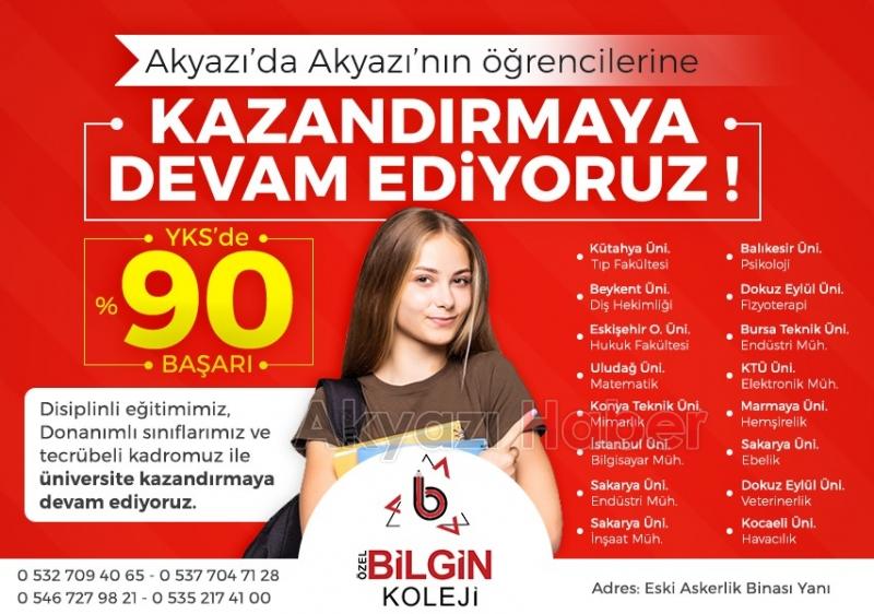 Bilgin Eğitim Kurumları'ndan yüzde 90 başarı