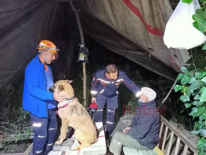 Kayıp yaşlı adamı kulübede buldular